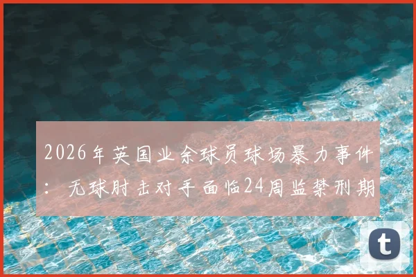 2026年英国业余球员球场暴力事件：无球肘击对手面临24周监禁刑期与法律警示