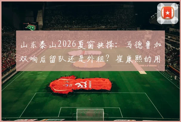山东泰山2026夏窗抉择：马德鲁加双响后留队还是外租？崔康熙的用人难题与阵容平衡分析
